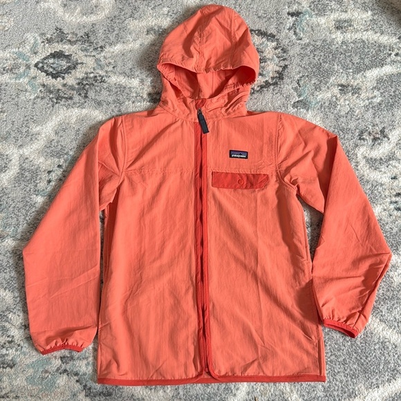 Patagonia Kids Baggies Jacket in Coral with Pimento Red - Picture 1 of 8
